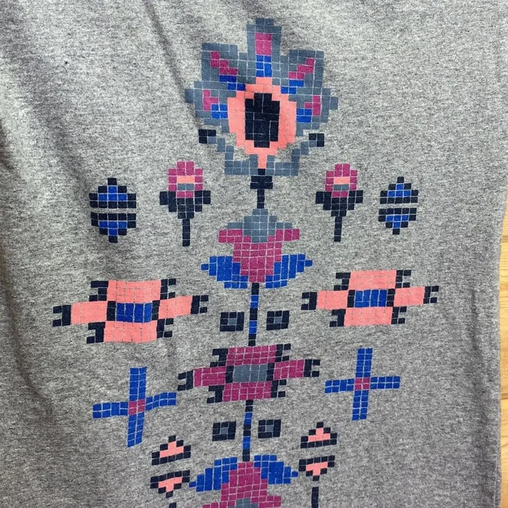 Tea Collection Aztec Print Girls Top Size 7